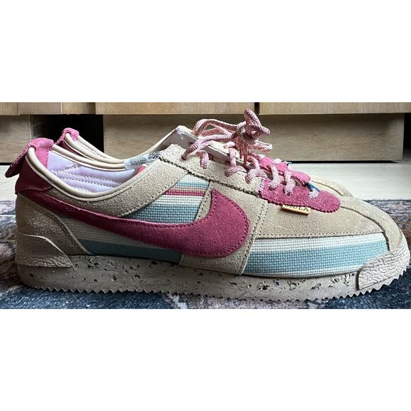 Nike Cortez x UNION LA “Sesame” Men’s Size 11.5 Sneakers Suede Canvas Retro Coll - Picture 4 of 8
